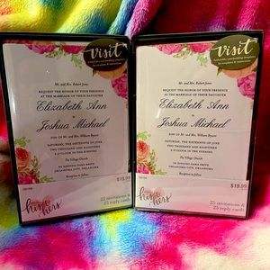 NIB 50ct Blank Wedding Invitations